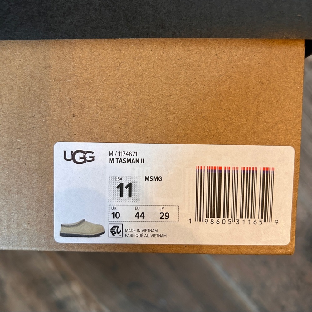 🌟NIB🌟UGG Men’s Limited Edition Tasman II Khaki/ Gray Slip-On Clogs - Picture 4 of 5